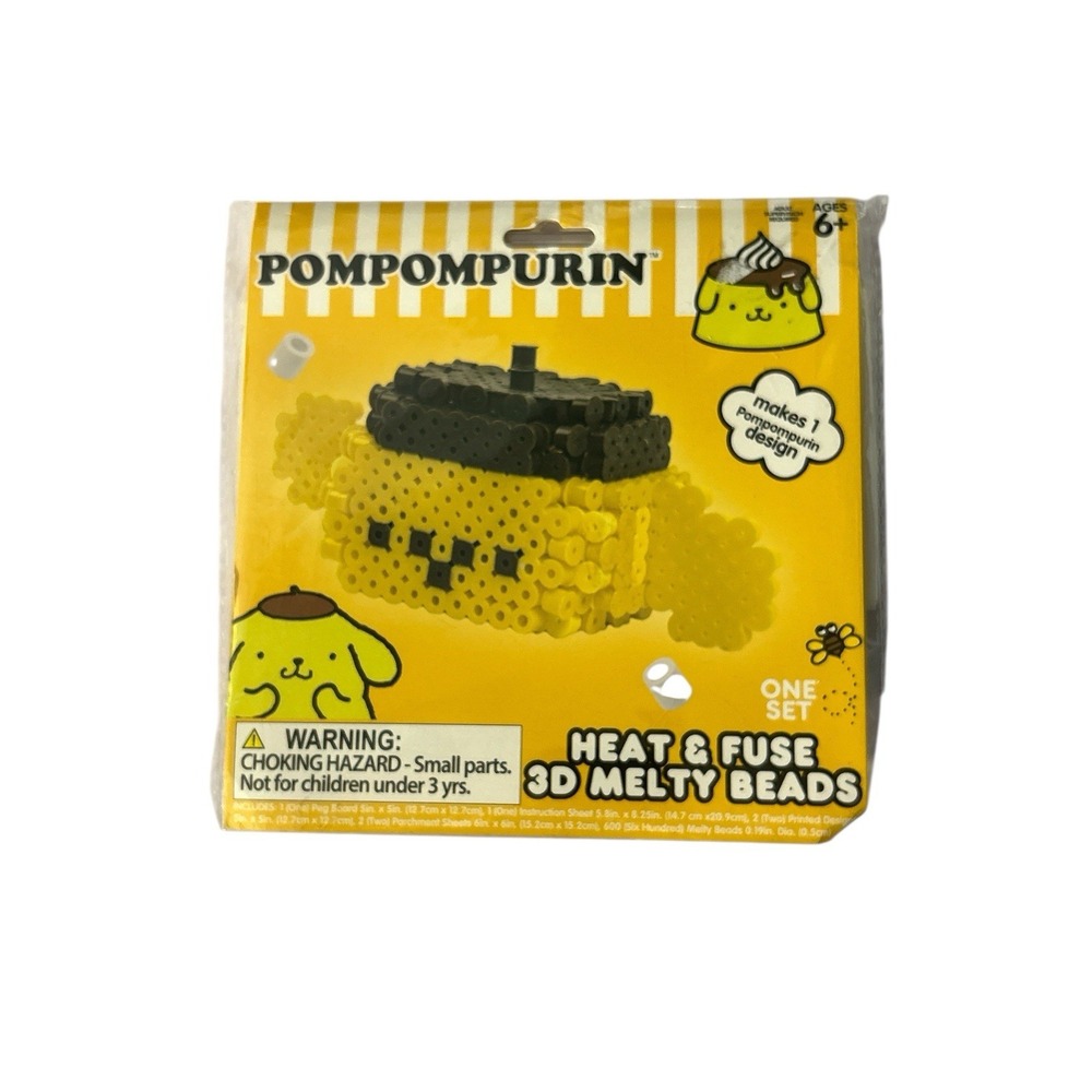 New Package Of Sanrio Hello Kitty Pompompurin Heat & Fuse‎ 3D Melty Beads